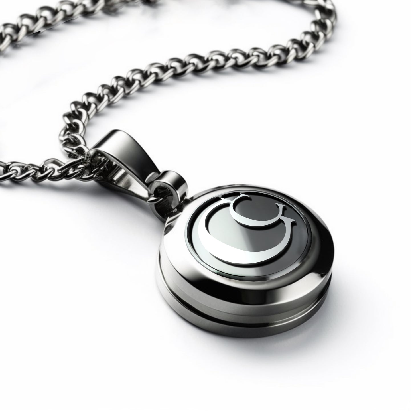 pendant with logo round